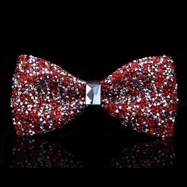 Shiny Butterfly Men Bowtie Sparkling Wedding Bridegroom Bow Ties Adjustable Length Party Bowties