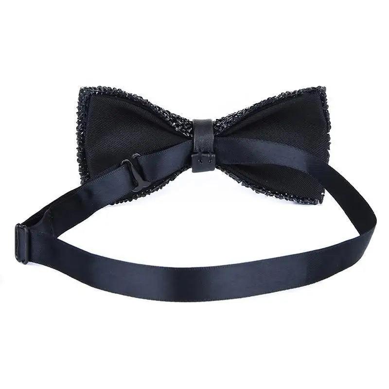 Shiny Butterfly Men Bowtie Sparkling Wedding Bridegroom Bow Ties Adjustable Length Party Bowties