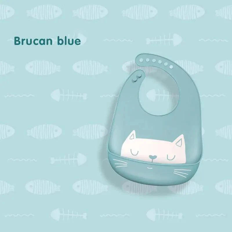 Silicone Bibs For Kids Newborn Baby Feeding Tableware Waterproof Baby Bibs For Toddler Bib For Kids