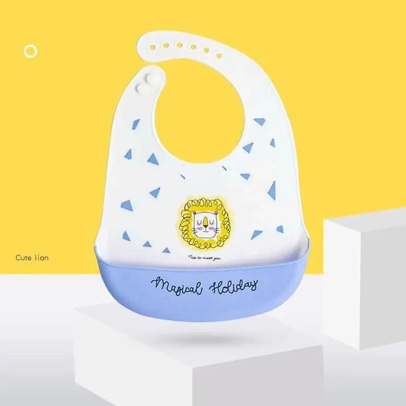 Silicone Bibs For Kids Newborn Baby Feeding Tableware Waterproof Baby Bibs For Toddler Bib For Kids