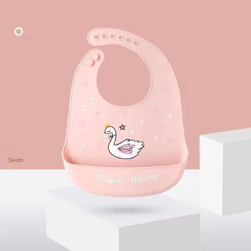 Silicone Bibs For Kids Newborn Baby Feeding Tableware Waterproof Baby Bibs For Toddler Bib For Kids