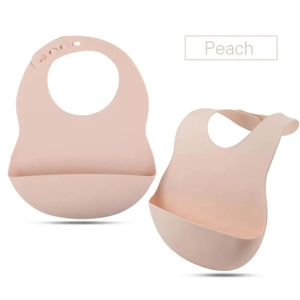 Silicone Bibs For Kids Newborn Baby Feeding Tableware Waterproof Baby Bibs For Toddler Bib For Kids