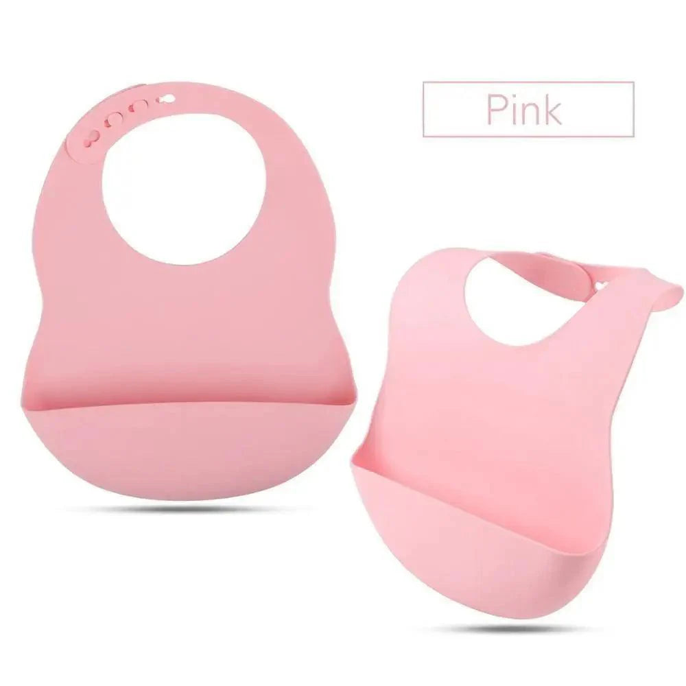 Silicone Bibs For Kids Newborn Baby Feeding Tableware Waterproof Baby Bibs For Toddler Bib For Kids