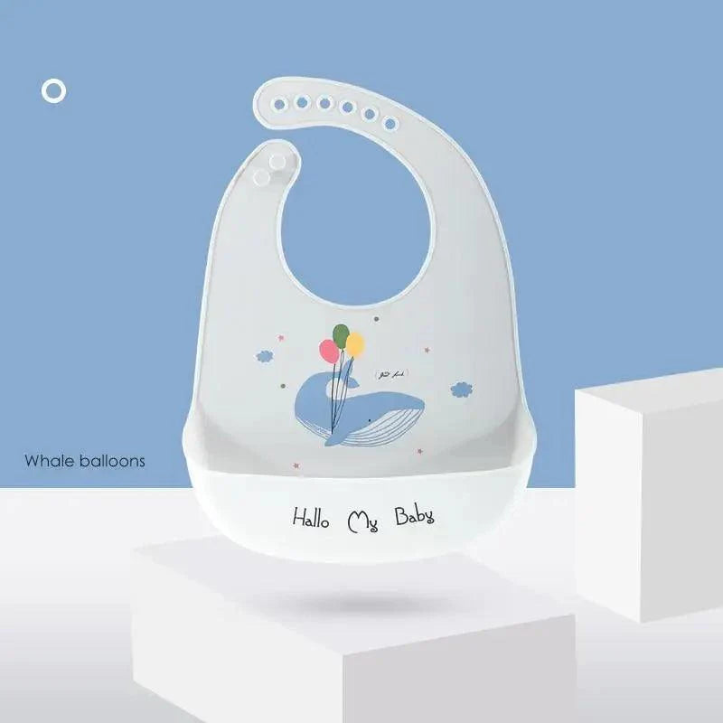 Silicone Bibs For Kids Newborn Baby Feeding Tableware Waterproof Baby Bibs For Toddler Bib For Kids