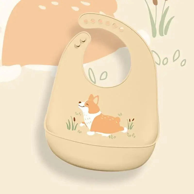 Silicone Bibs For Kids Newborn Baby Feeding Tableware Waterproof Baby Bibs For Toddler Bib For Kids