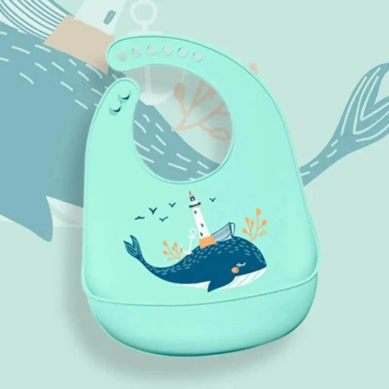 Silicone Bibs For Kids Newborn Baby Feeding Tableware Waterproof Baby Bibs For Toddler Bib For Kids