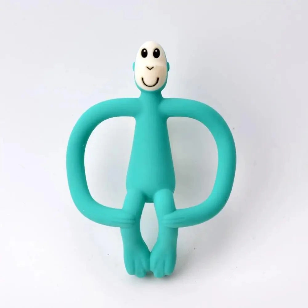 Silicone Cartoon Monkey Toddler Molar Teeth Pain Relief Tool Kids Teether Teething Beads Baby Shower Gift
