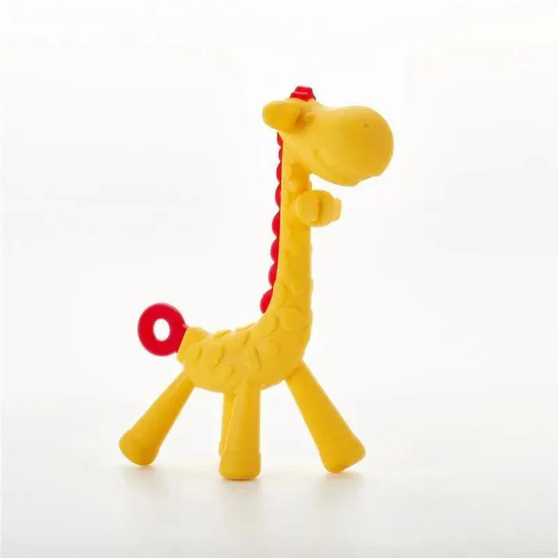 Silicone Cartoon Monkey Toddler Molar Teeth Pain Relief Tool Kids Teether Teething Beads Baby Shower Gift