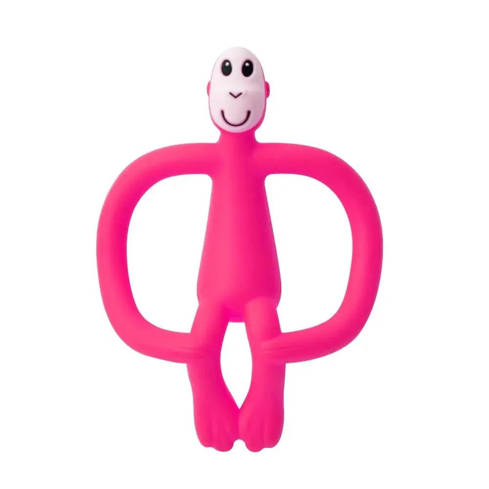 Silicone Cartoon Monkey Toddler Molar Teeth Pain Relief Tool Kids Teether Teething Beads Baby Shower Gift