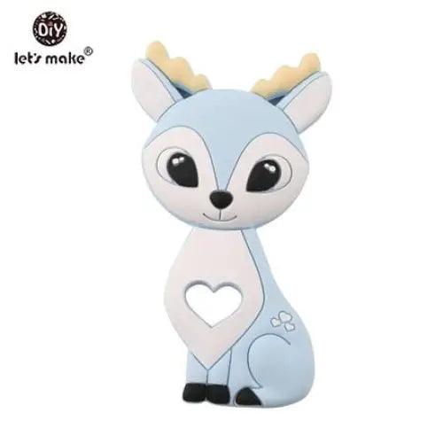 Silicone Teether Rodent Cartoon Animals 1pc Food Grade Silicone Pandents, Teething Toys For Teeth Tiny Rod Baby Teethers Gift
