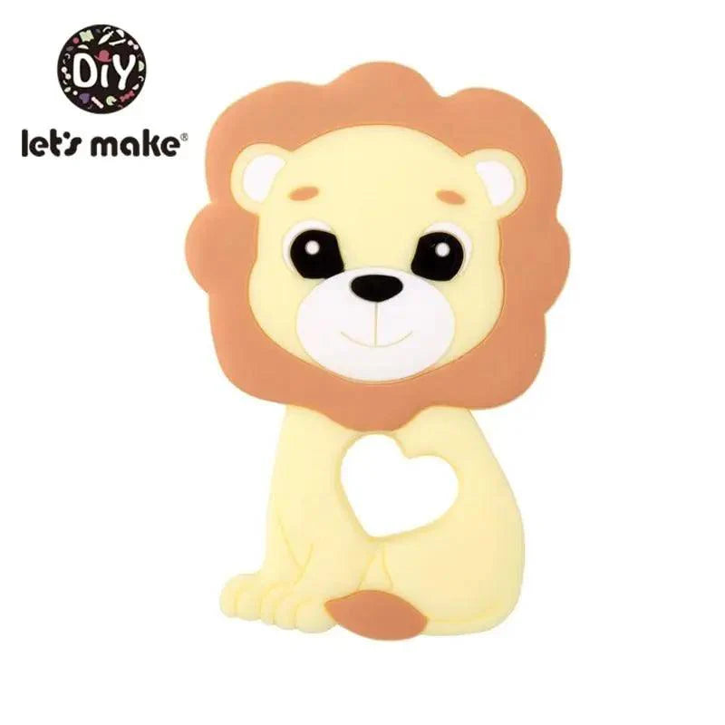 Silicone Teether Rodent Cartoon Animals 1pc Food Grade Silicone Pandents, Teething Toys For Teeth Tiny Rod Baby Teethers Gift
