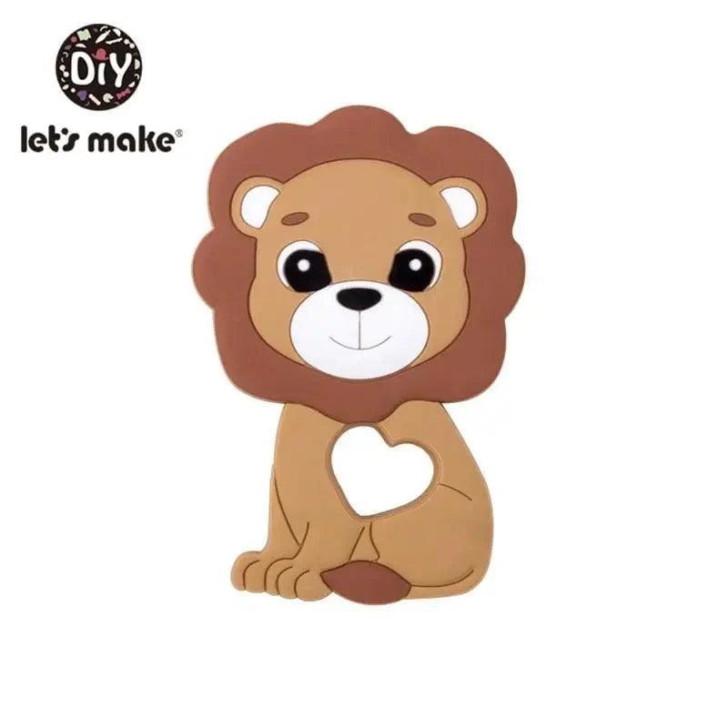 Silicone Teether Rodent Cartoon Animals 1pc Food Grade Silicone Pandents, Teething Toys For Teeth Tiny Rod Baby Teethers Gift