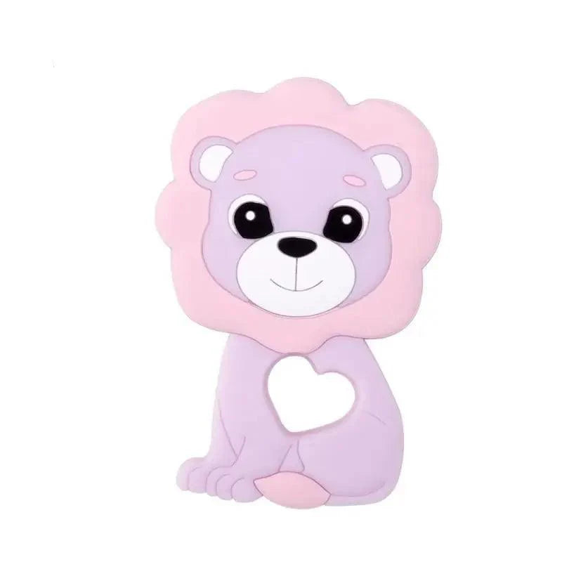 Silicone Teether Rodent Cartoon Animals 1pc Food Grade Silicone Pandents, Teething Toys For Teeth Tiny Rod Baby Teethers Gift