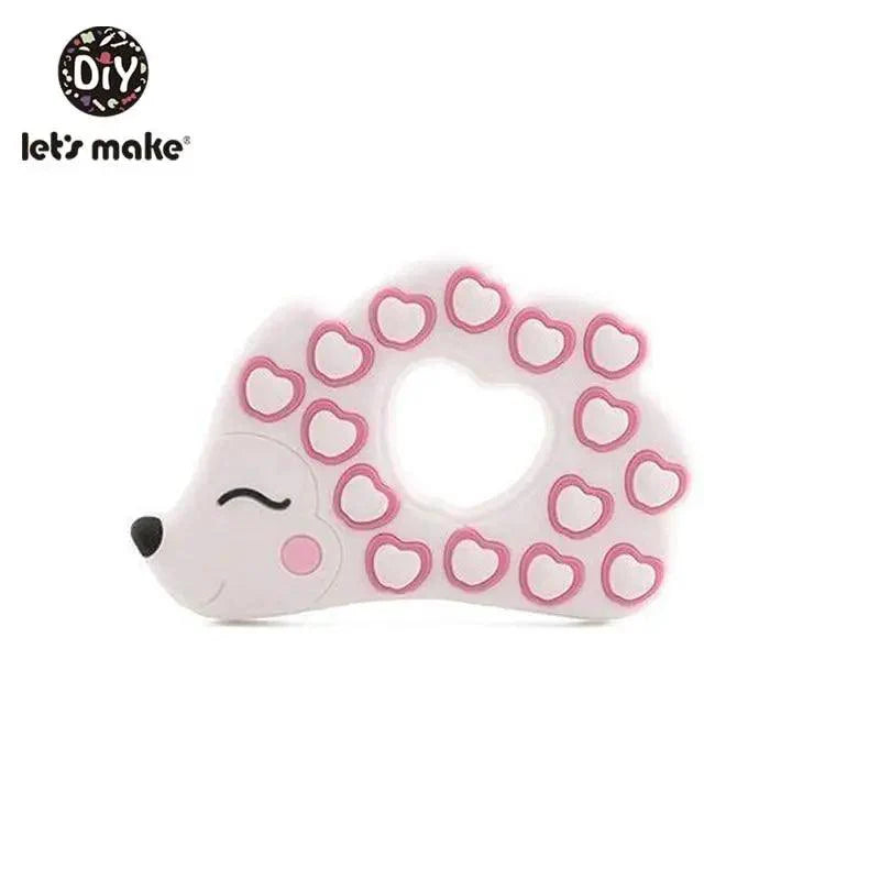Silicone Teether Rodent Cartoon Animals 1pc Food Grade Silicone Pandents, Teething Toys For Teeth Tiny Rod Baby Teethers Gift