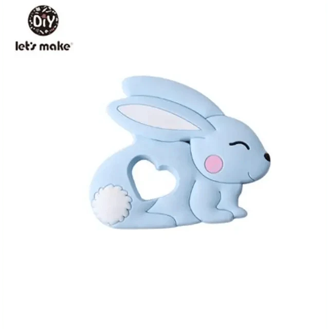 Silicone Teether Rodent Cartoon Animals 1pc Food Grade Silicone Pandents, Teething Toys For Teeth Tiny Rod Baby Teethers Gift
