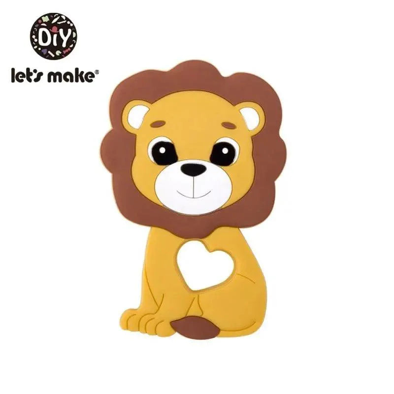 Silicone Teether Rodent Cartoon Animals 1pc Food Grade Silicone Pandents, Teething Toys For Teeth Tiny Rod Baby Teethers Gift