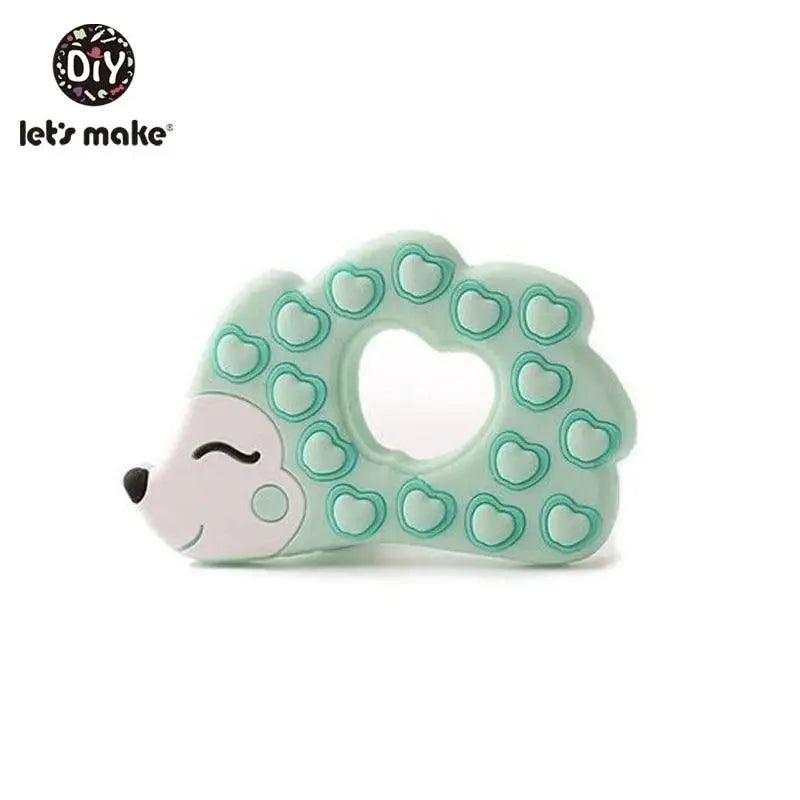 Silicone Teether Rodent Cartoon Animals 1pc Food Grade Silicone Pandents, Teething Toys For Teeth Tiny Rod Baby Teethers Gift
