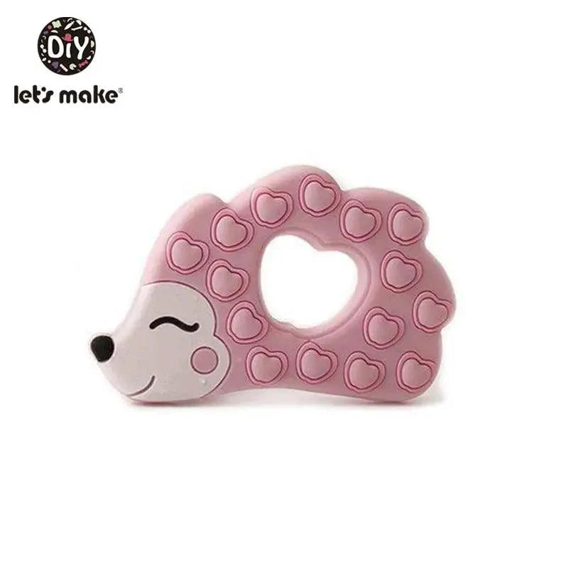 Silicone Teether Rodent Cartoon Animals 1pc Food Grade Silicone Pandents, Teething Toys For Teeth Tiny Rod Baby Teethers Gift