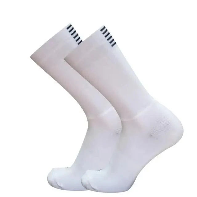 Simple Modern Design Anti Slip Silicone Cycling Socks For Men Unique Bicycle Running Socks Lightweight Breathable Sports Socks
