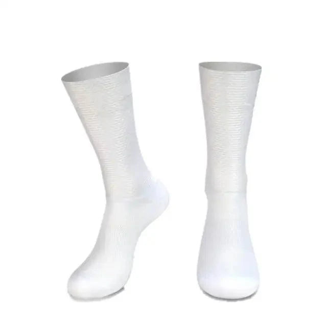 Simple Modern Design Anti Slip Silicone Cycling Socks For Men Unique Bicycle Running Socks Lightweight Breathable Sports Socks