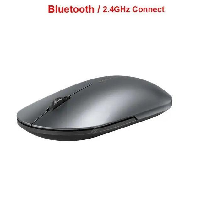 Simple Modern White/Black Wireless Bluetooth USB Connection Optical Mouse For Laptop PC Portable Slim Rechargeable Mouse Computer Mouse