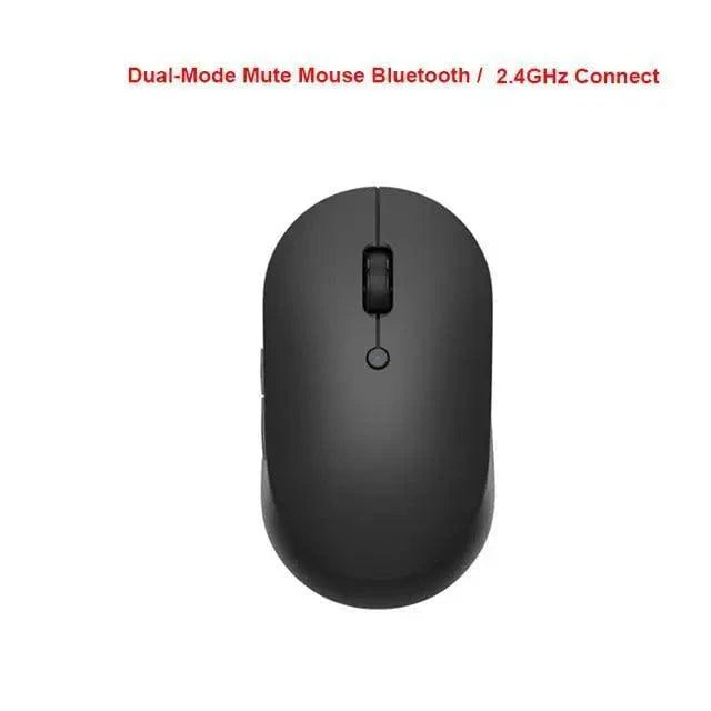 Simple Modern White/Black Wireless Bluetooth USB Connection Optical Mouse For Laptop PC Portable Slim Rechargeable Mouse Computer Mouse