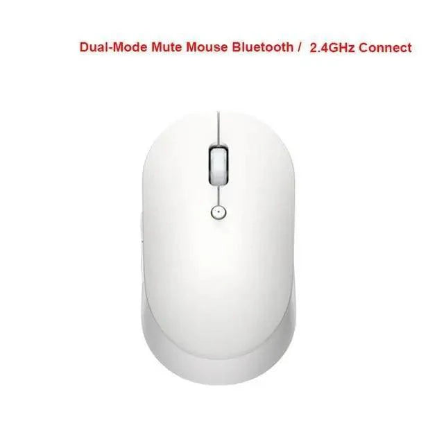 Simple Modern White/Black Wireless Bluetooth USB Connection Optical Mouse For Laptop PC Portable Slim Rechargeable Mouse Computer Mouse