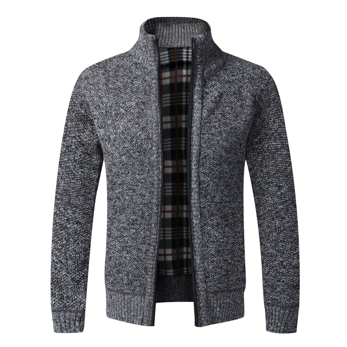 Simple Quality Autumn Winter New Men's Jacket Slim Fit Jacket Slim Fit Thick Sweaters Male Jacket Men Solid Cotton Thick Warm Sweater With Pockets Fashion Warm Cold Weather Classic Jacket
