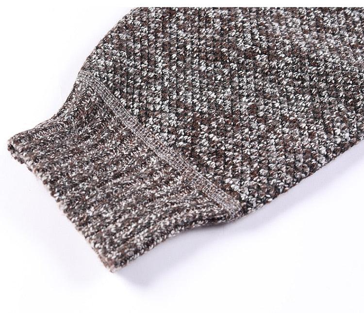 Simple Quality Autumn Winter New Men's Jacket Slim Fit Jacket Slim Fit Thick Sweaters Male Jacket Men Solid Cotton Thick Warm Sweater With Pockets Fashion Warm Cold Weather Classic Jacket