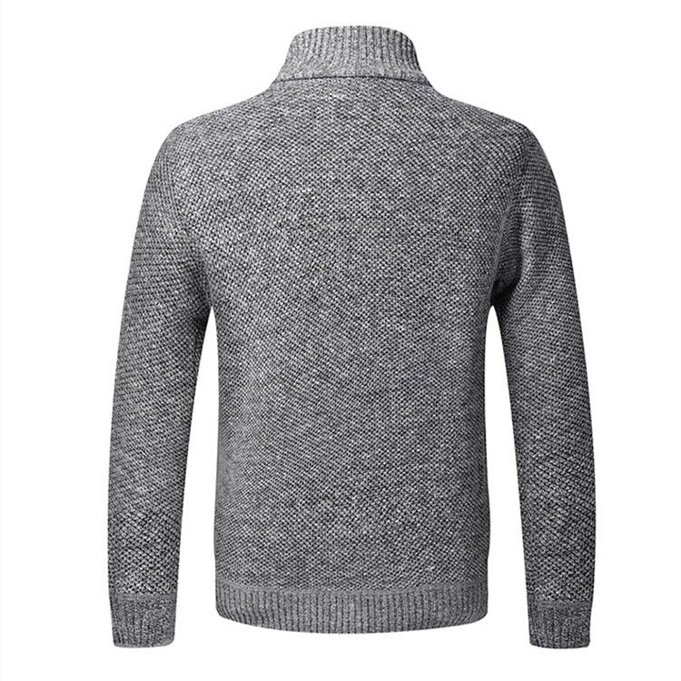 Simple Quality Autumn Winter New Men's Jacket Slim Fit Jacket Slim Fit Thick Sweaters Male Jacket Men Solid Cotton Thick Warm Sweater With Pockets Fashion Warm Cold Weather Classic Jacket