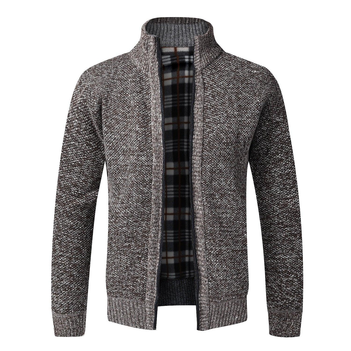 Simple Quality Autumn Winter New Men's Jacket Slim Fit Jacket Slim Fit Thick Sweaters Male Jacket Men Solid Cotton Thick Warm Sweater With Pockets Fashion Warm Cold Weather Classic Jacket