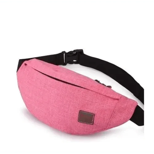 Simple Style Fanny Pack for Running Cycling Workout Men Women Waist Pouch Bag Black Classic Women Belt Bag Pouch For Money Phone Black Bum Hip Bag