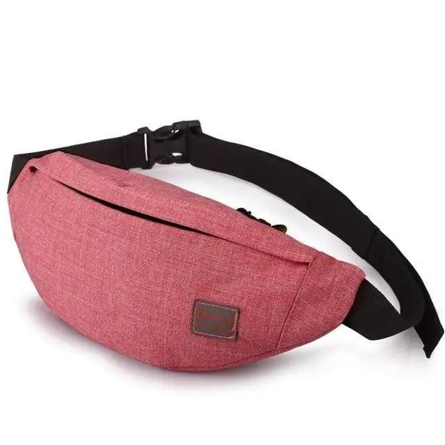 Simple Style Fanny Pack for Running Cycling Workout Men Women Waist Pouch Bag Black Classic Women Belt Bag Pouch For Money Phone Black Bum Hip Bag