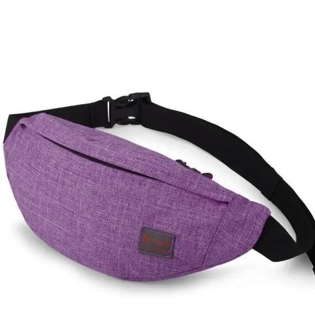 Simple Style Fanny Pack for Running Cycling Workout Men Women Waist Pouch Bag Black Classic Women Belt Bag Pouch For Money Phone Black Bum Hip Bag