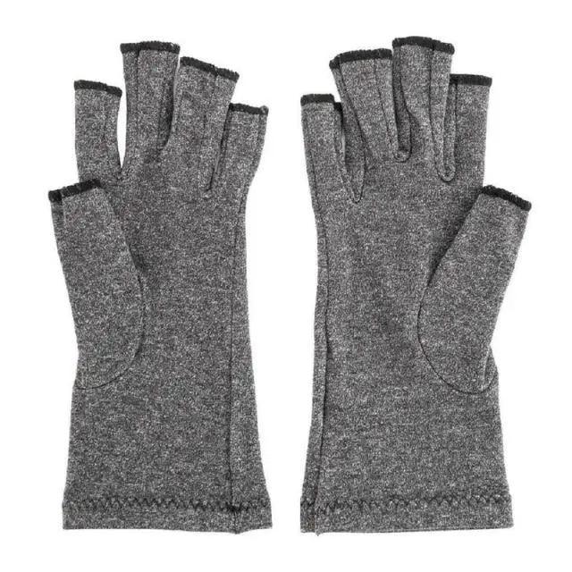 Simple Winter Arthritis Gloves Unisex Classic Anti Arthritis Therapy Gloves Compression Fingerless Gloves
