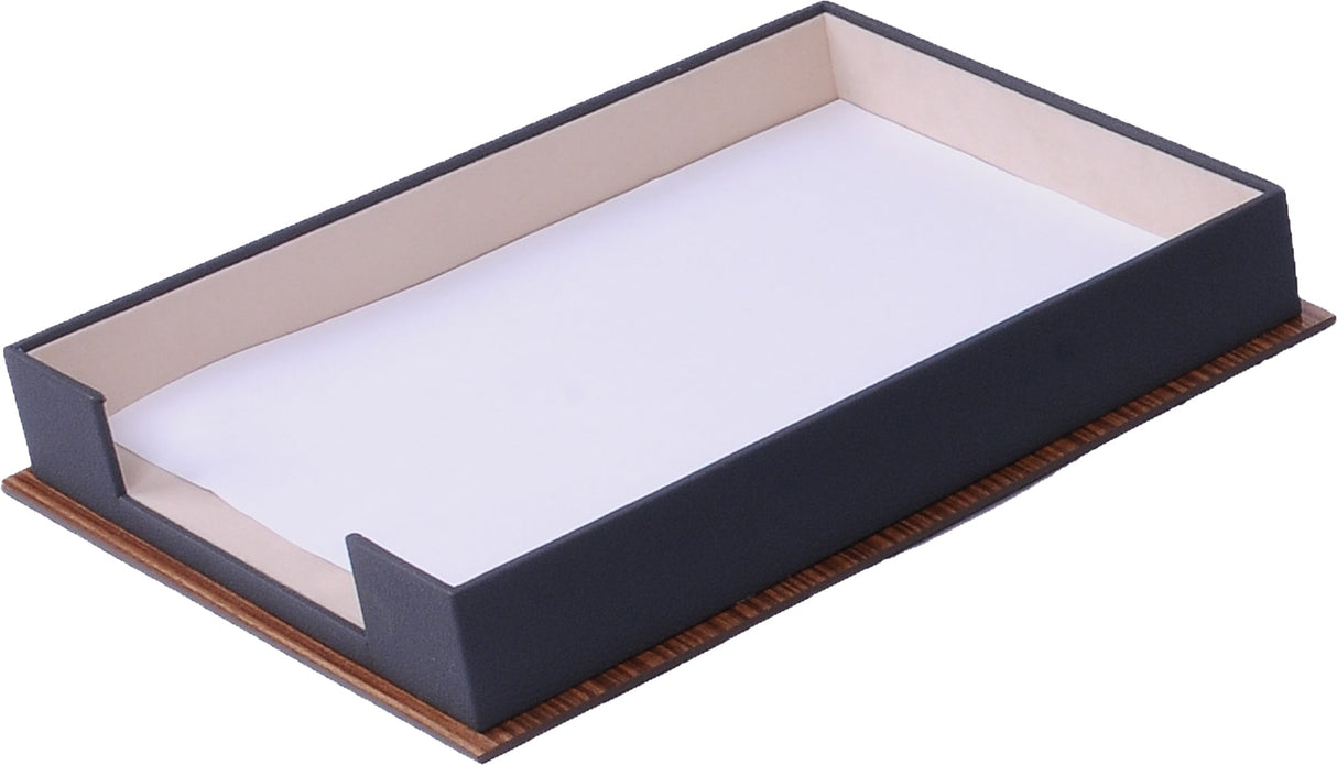 MOOG Star Wooden & Leather Document Tray