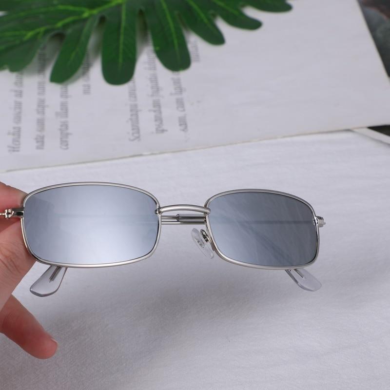 Slender Square Sunglasses Retro Metal Frame Square Sunglasses Small Vintage & Retro Style Sunglasses Shades Of Rectangle Sunglasses For Women Classic Vintage & Metal Square Frame Sun Glasses Eyewear For Men & Women