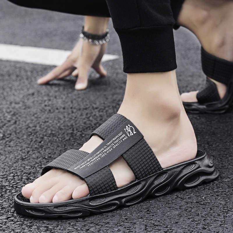 Slippers For Mens Beach Flip Flops White Sandals Flip Flop Sandals With Shock Absorbing Sole Lightweight Non-Slip Sport Cushion Beach Slippers