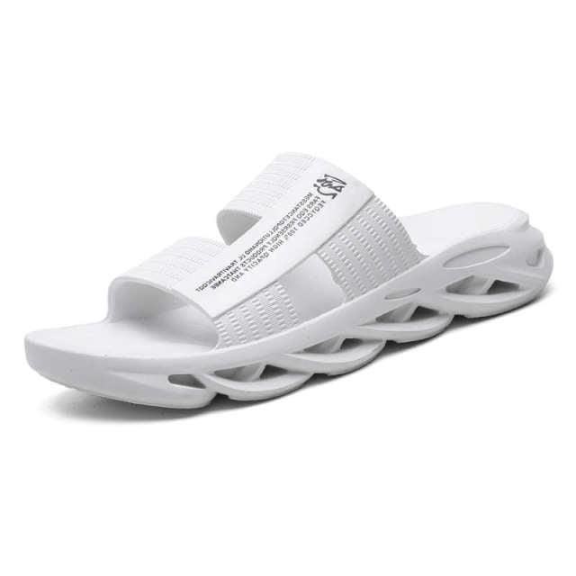 Slippers For Mens Beach Flip Flops White Sandals Flip Flop Sandals With Shock Absorbing Sole Lightweight Non-Slip Sport Cushion Beach Slippers
