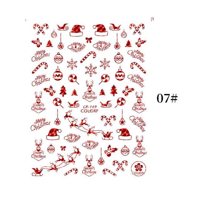 Sliver Bronzing Christmas Slider Nail Art 3D Decals Decoration Snowflake Nail Art Sticker Manicures Transfer Foil Xmas Gift Nails Snowflake Nail Art Stickers Decals Christmas Nail 3D Self Adhesive Nail Stickers for Acrylic Nails Snowflake