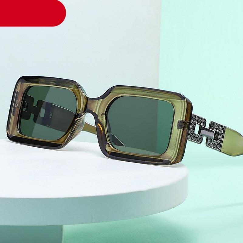 Small Size Rectangle Shape Sunglasses For Women & Men New Retro Style Square Branded Design New Fashionable Hip Hop Sun Glasses For Female