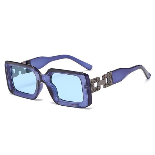 Small Size Rectangle Shape Sunglasses For Women & Men New Retro Style Square Branded Design New Fashionable Hip Hop Sun Glasses For Female