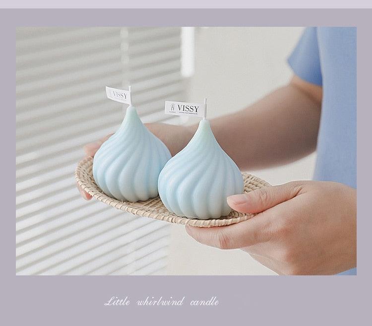 Small Whirlwind Candle Wedding Decoration Aromatherapy Candle Home Decor Natural Paraffin Wax Long Lasting Aromatherapy Candles Stress Relief For Women