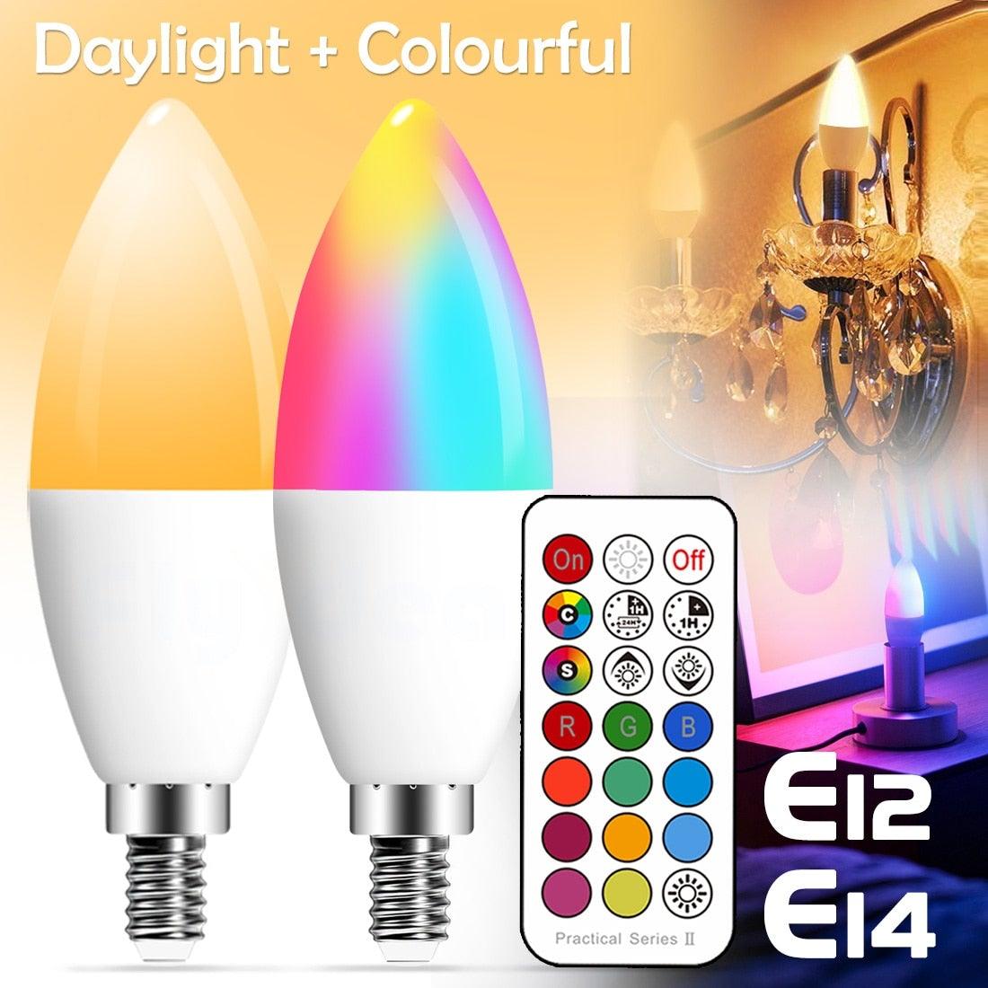 Smart For Home LED Light Bulb E27 E14 GU10 B22 220V 110V Spot Magic Changeable Lamp Lampada+IR Control Decoration RGB White Compatible with Alexa Google Home, RGBCW Smart GU10 Bulb, WiFi Smart LED Spot Light Bulb Indoor Decoration