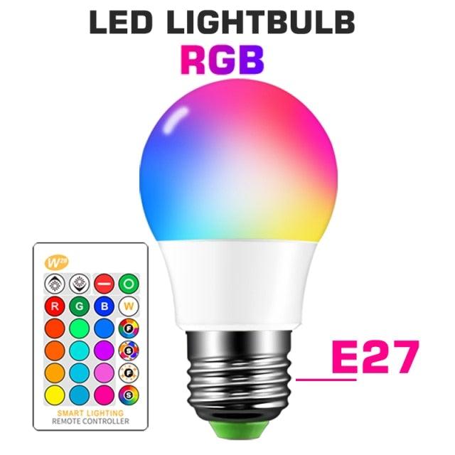 Smart For Home LED Light Bulb E27 E14 GU10 B22 220V 110V Spot Magic Changeable Lamp Lampada+IR Control Decoration RGB White Compatible with Alexa Google Home, RGBCW Smart GU10 Bulb, WiFi Smart LED Spot Light Bulb Indoor Decoration