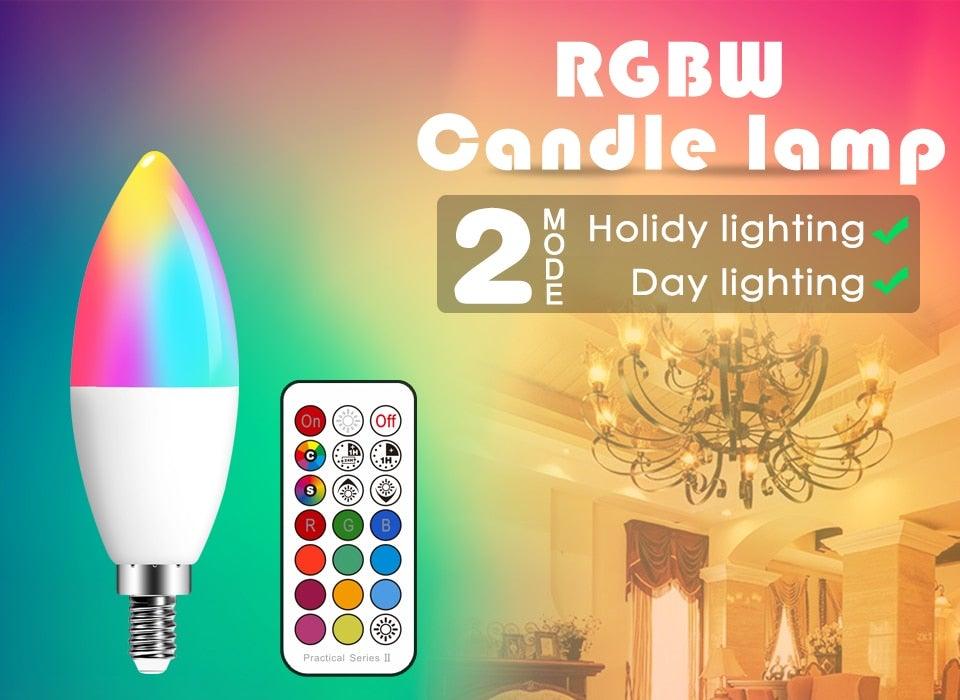 Smart For Home LED Light Bulb E27 E14 GU10 B22 220V 110V Spot Magic Changeable Lamp Lampada+IR Control Decoration RGB White Compatible with Alexa Google Home, RGBCW Smart GU10 Bulb, WiFi Smart LED Spot Light Bulb Indoor Decoration