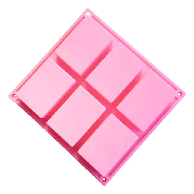 Snowflake Chocolate Mold Soap Silicone Ice Tray Cake Christmas Mould 6 Cavities Baking Pastry Tools Silicone Snowflake Molds Cake Pans Cookie Trays Handmade Soap Making Mould