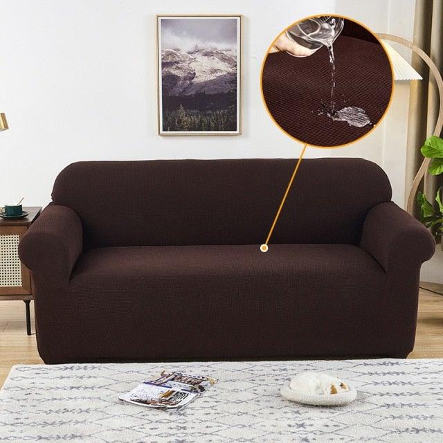 Sofa Cover Waterproof Waffle Sofa Cover All-Inclusive Thick Sofa Towel Waterproof Sofa Cushion Waterproof Couch Cover Dual Waterproof Sofa Cover Stretch Jacquard Sofa Slipcover Leakproof Furniture Protector For Kids