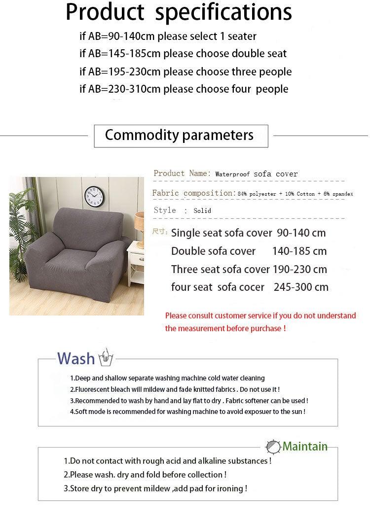 Sofa Cover Waterproof Waffle Sofa Cover All-Inclusive Thick Sofa Towel Waterproof Sofa Cushion Waterproof Couch Cover Dual Waterproof Sofa Cover Stretch Jacquard Sofa Slipcover Leakproof Furniture Protector For Kids