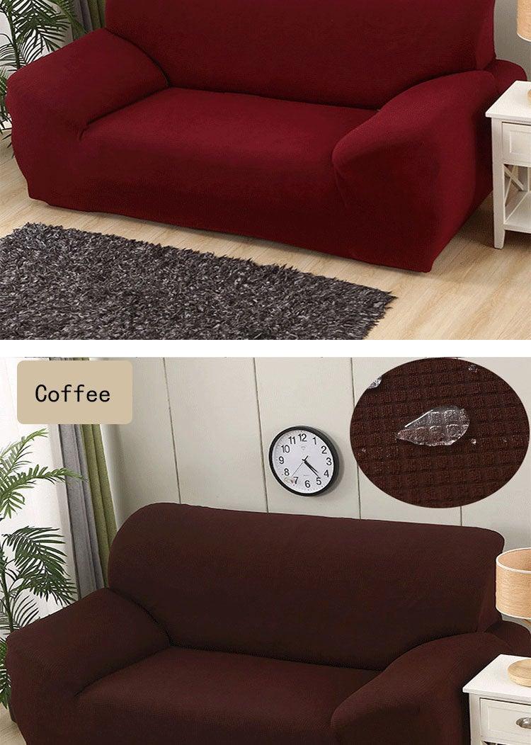 Sofa Cover Waterproof Waffle Sofa Cover All-Inclusive Thick Sofa Towel Waterproof Sofa Cushion Waterproof Couch Cover Dual Waterproof Sofa Cover Stretch Jacquard Sofa Slipcover Leakproof Furniture Protector For Kids